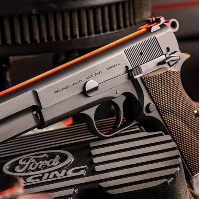 Poignées De Crosse Pour Springfield Armory SA 35 / Browning HP / Regent BR-9